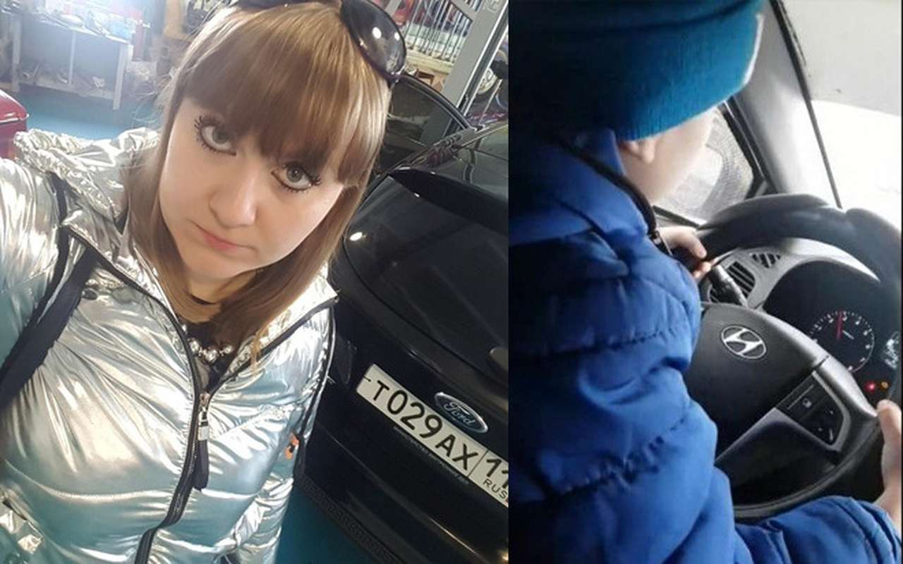 Многодетная мать посадила сына-дошкольника за руль