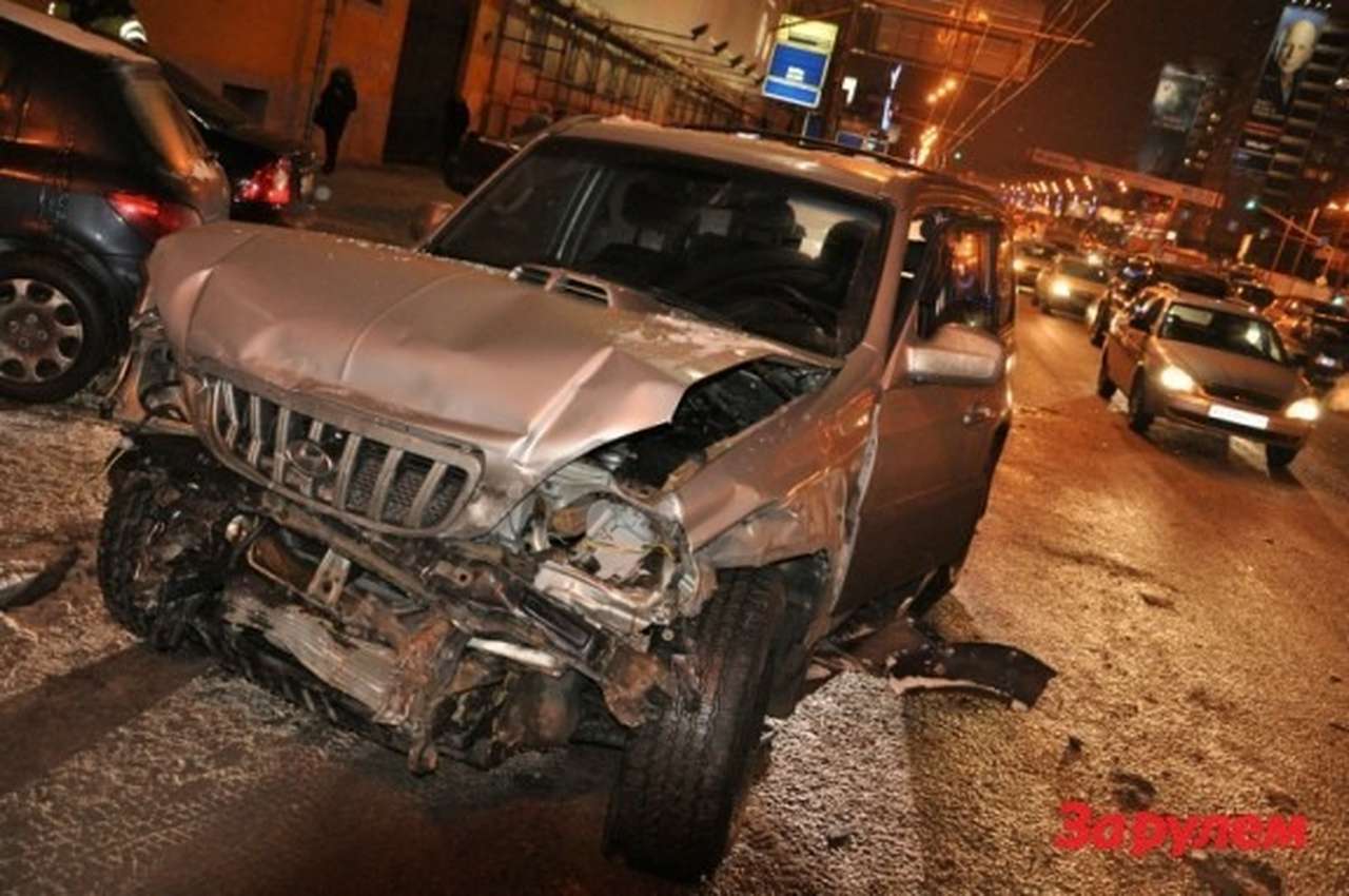 Гаишники избили виновника ДТП на Садовом