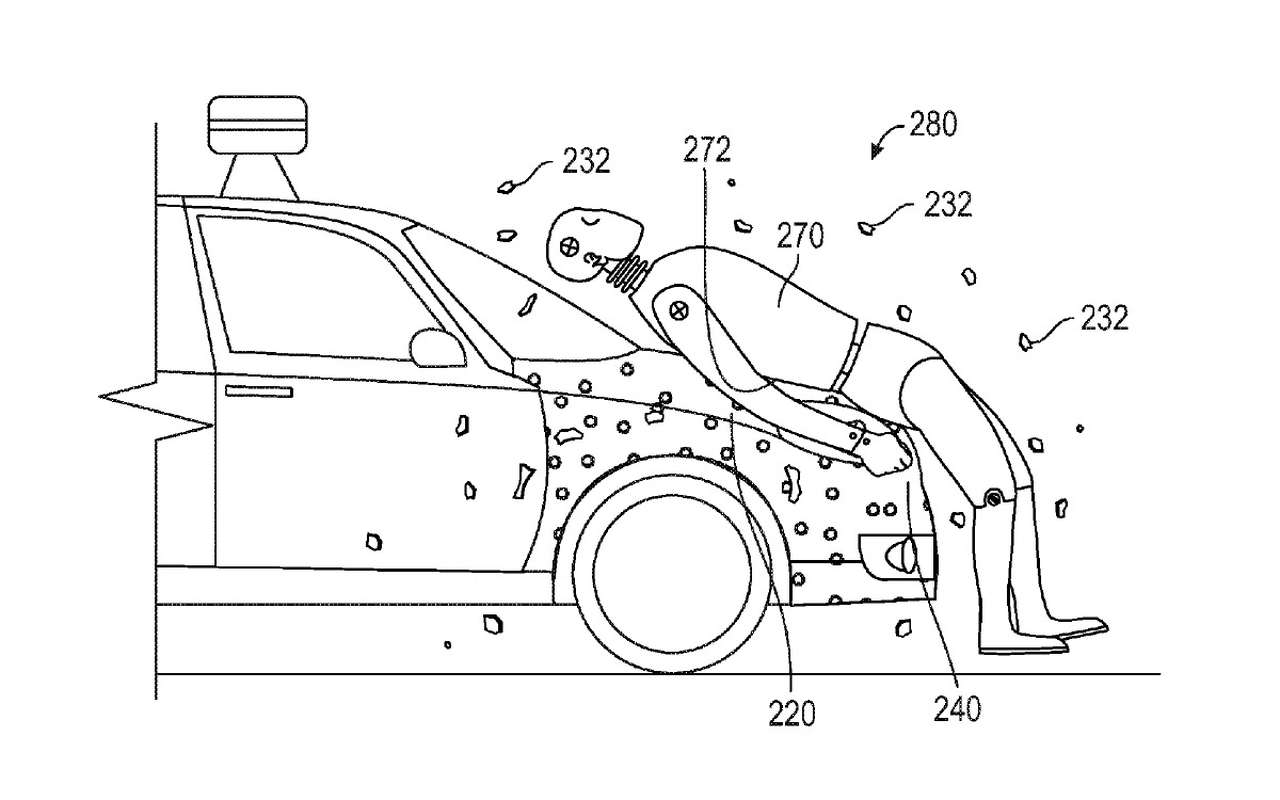 Google хочет приклеивать пешеходов на капот