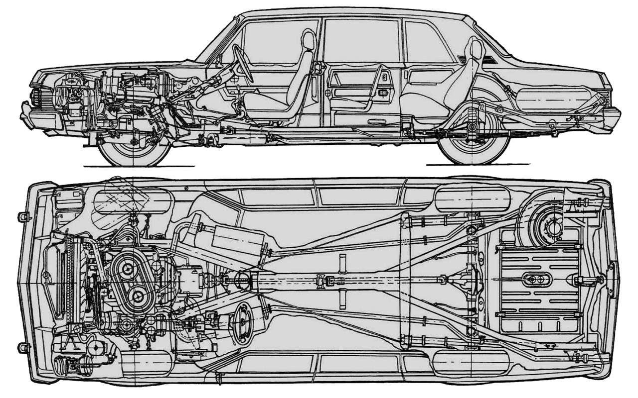 Чертеж газ 14