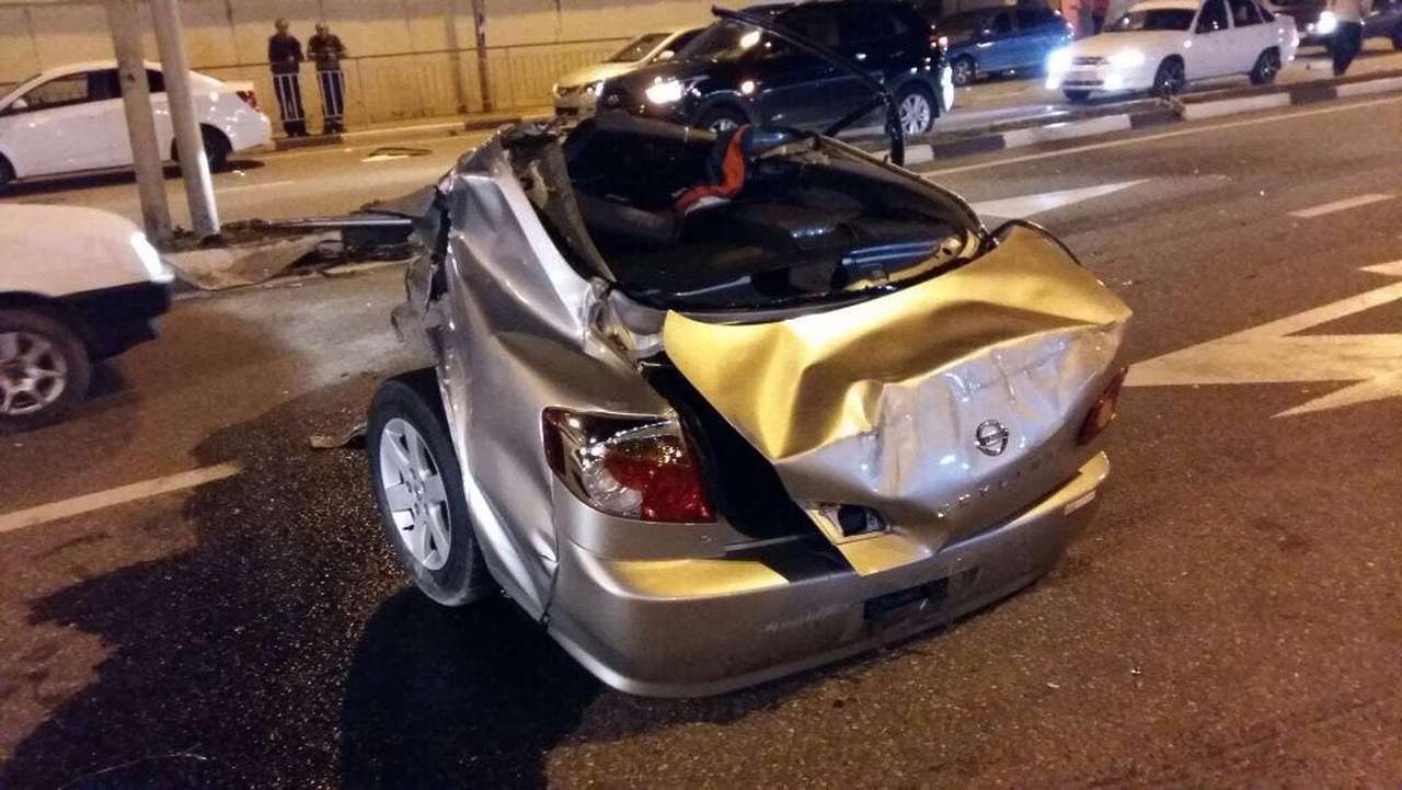 Жуткое ДТП в Сочи: Nissan разорвало пополам