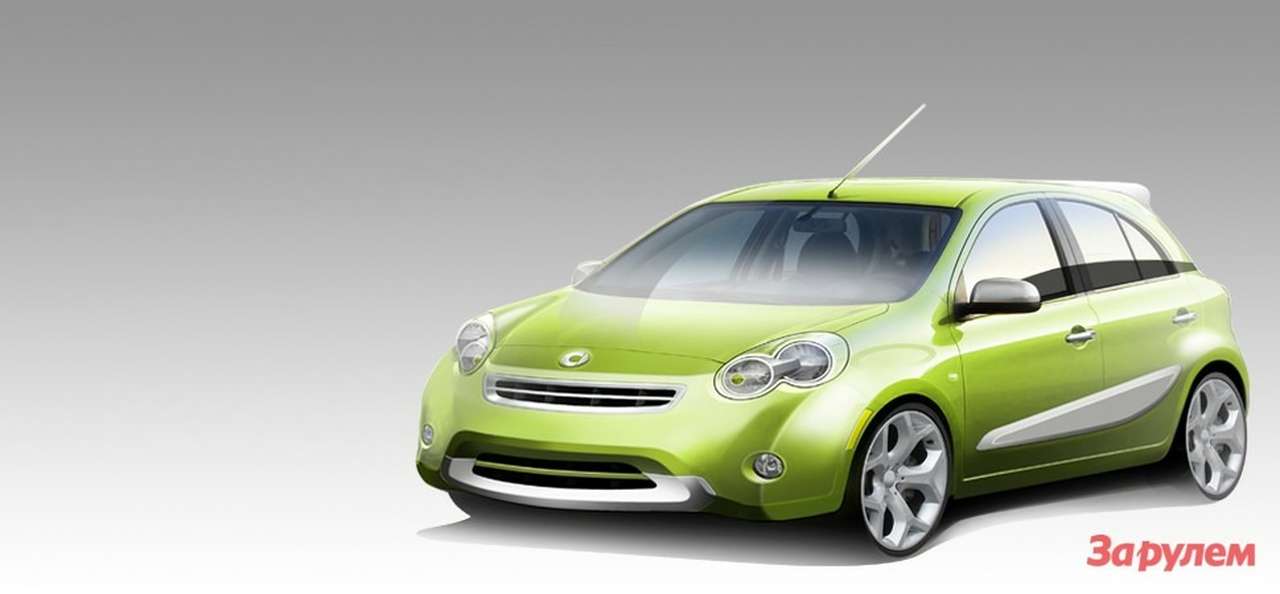 Пятидверный Smart на базе Nissan Micra