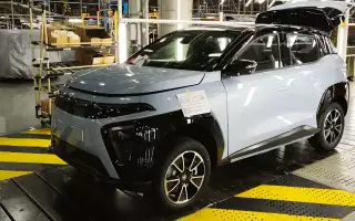 Предсерийный Атом на конвейере завода «Москвич»