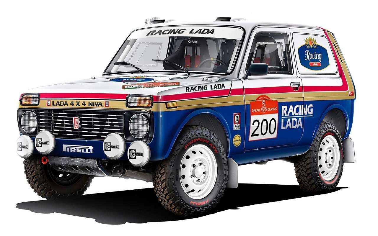 Внешний вид внедорожника швейцарской команды Racing Lada, Дакар-2022
