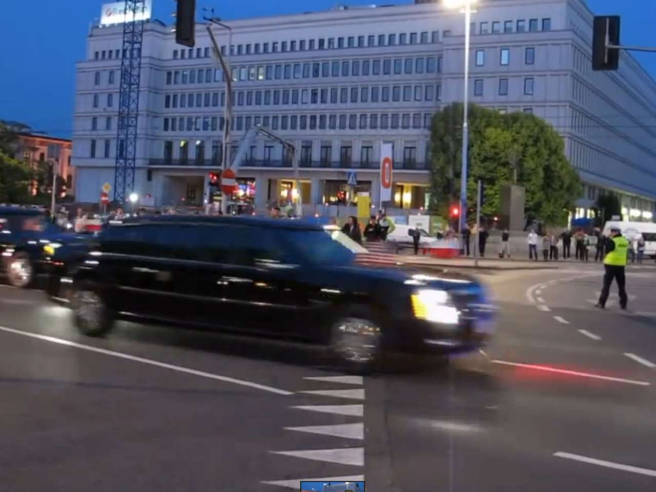 Ради Обамы в Варшаве перекрыли движение