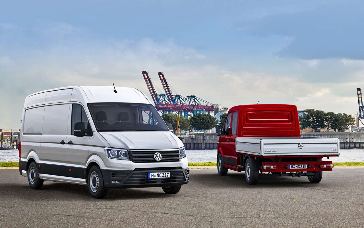 Как и прежде, в семейство Крафтеров входят фургоны и бортовые грузовики.