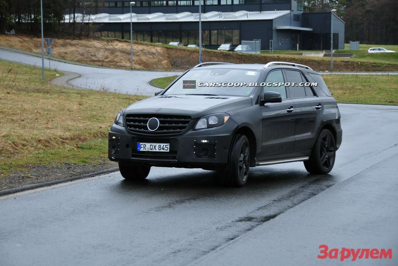 Новый Mercedes ML 63 AMG заметили на Нюрбургринге