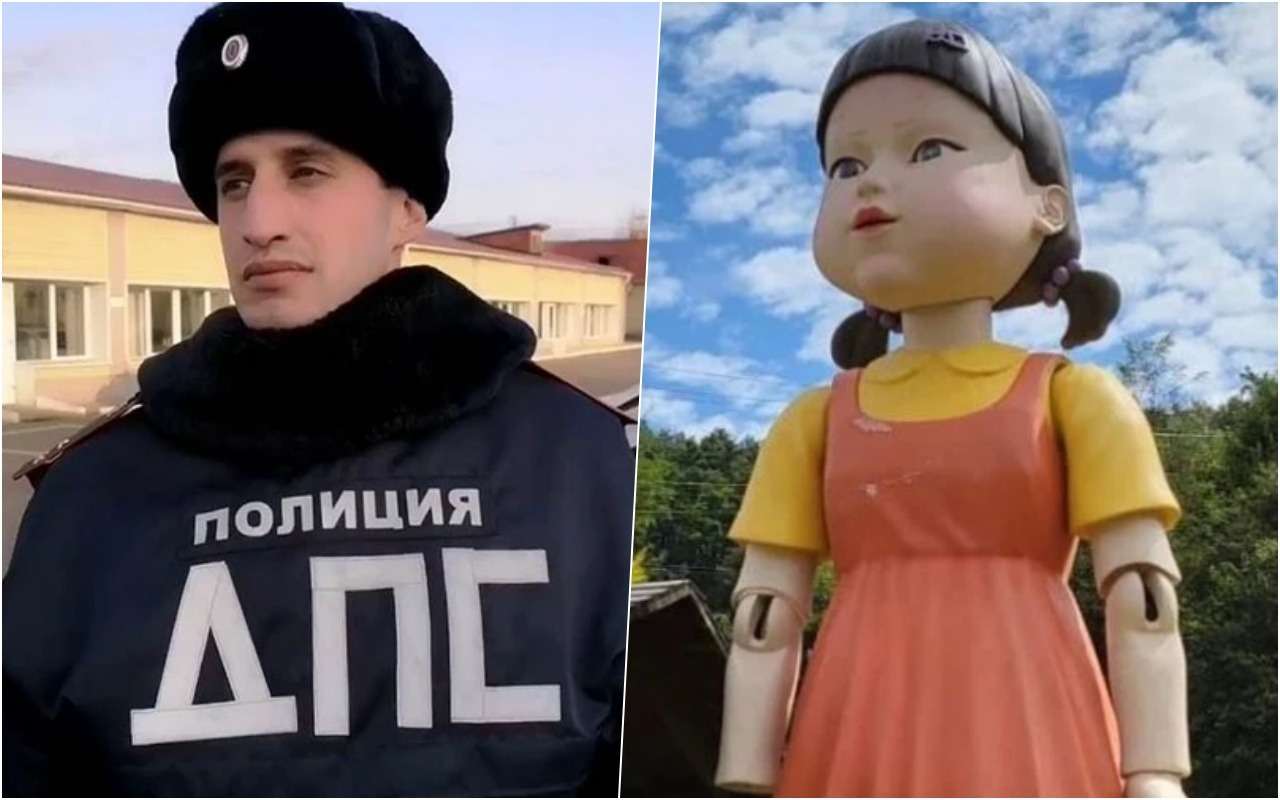 ГИБДД сняла ролик по мотивам фильма «Игры в кальмара»