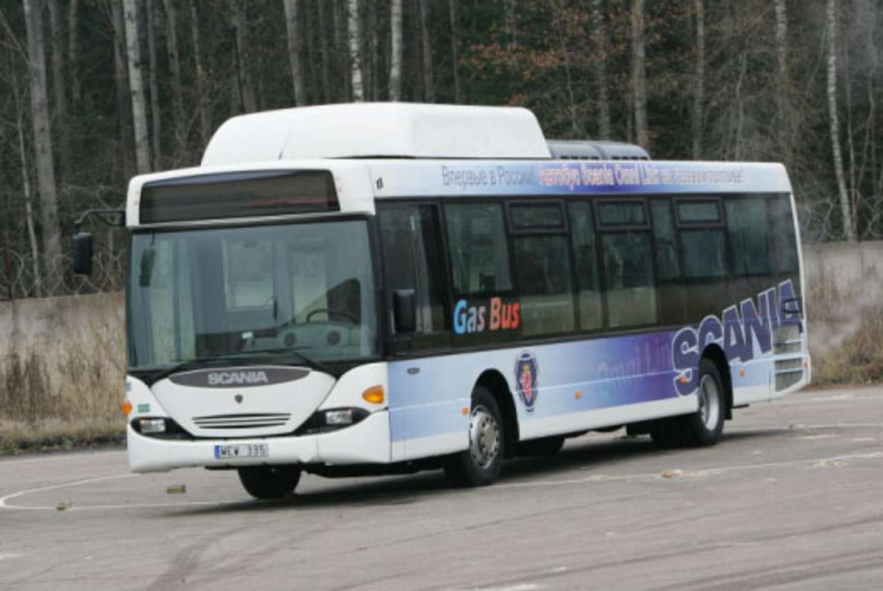 В Санкт-Петербурге появился экологически чистый автобус «Скания» на газовом топливе