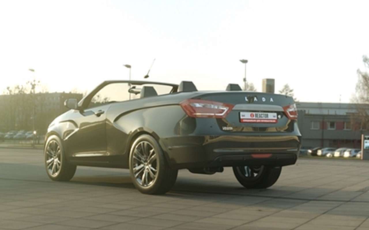 В Сети показали Весту в кузове кабриолет