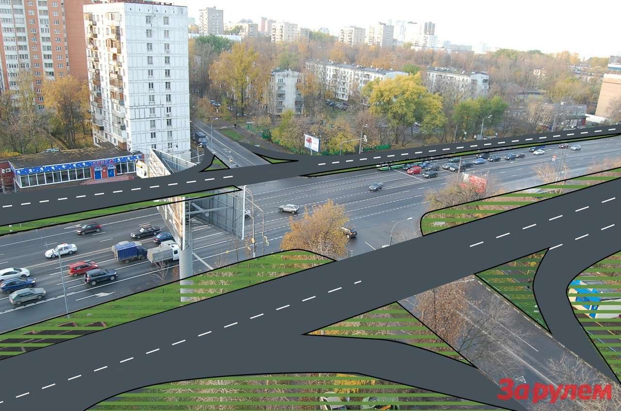 С 13-й Парковой улицы съехать можно будет только на боковые проезды, но не на само шоссе