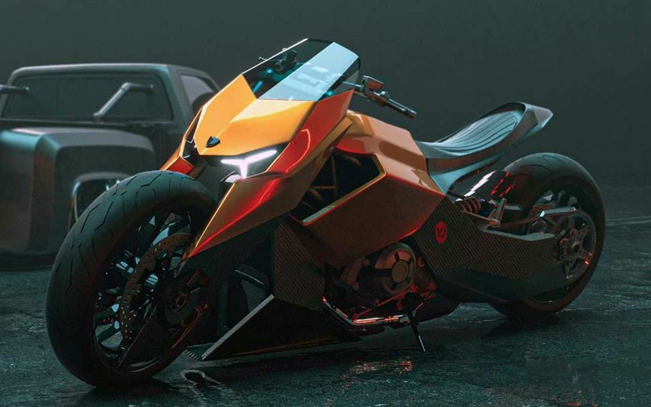 Мотоцикл Lamborghini: вот так он может выглядеть