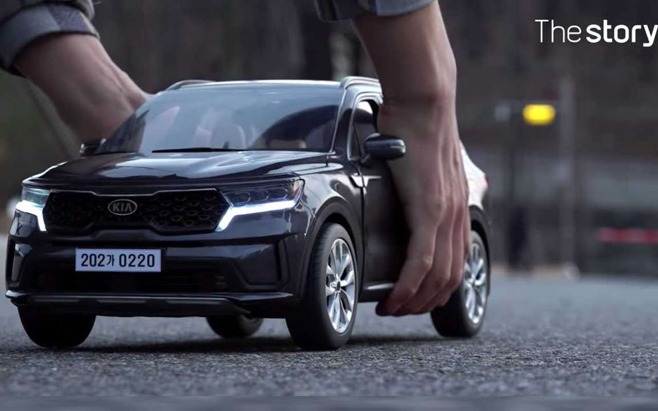 Новый Kia Sorento напечатали на 3D-принтере. В масштабе 1:10