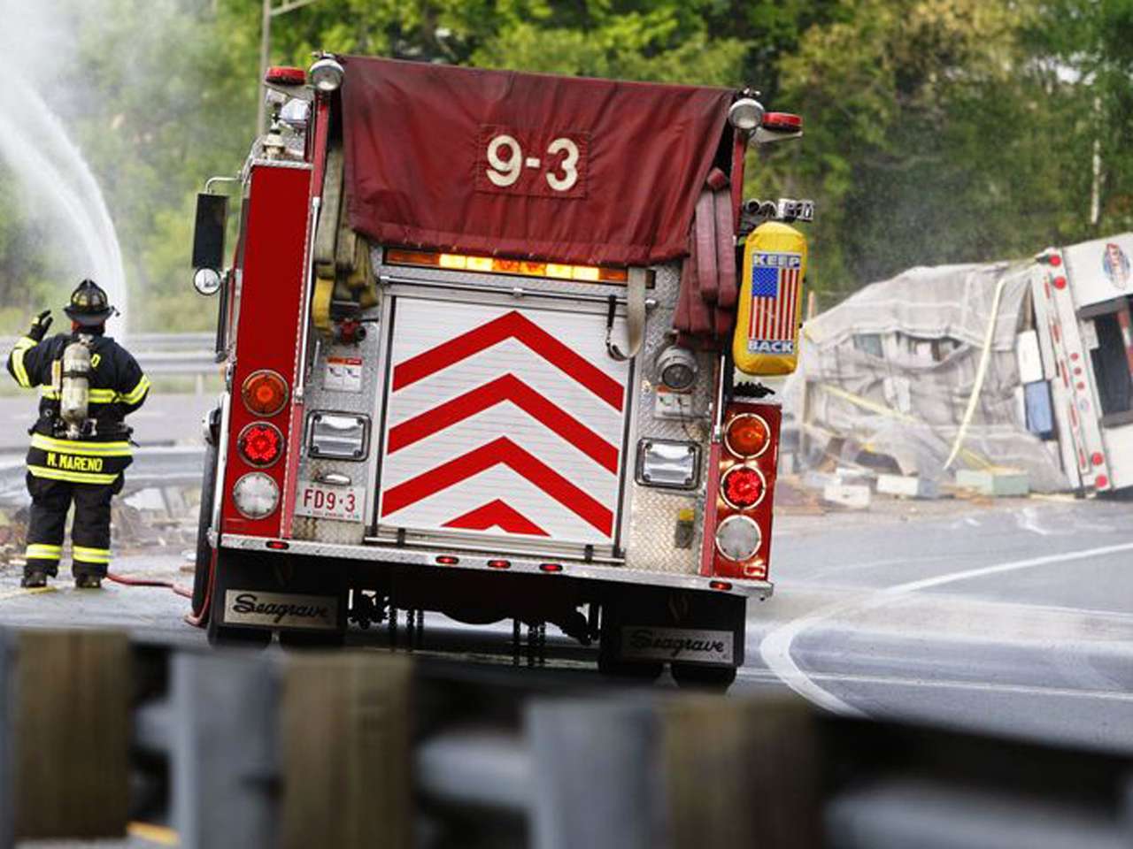 Миллионы пчел оказались на свободе на оживленной трассе