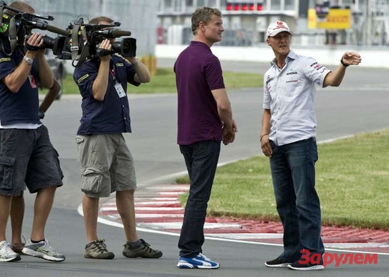 Дэвид Култард и Михаэль Шумахер окончательно уходят из гонок