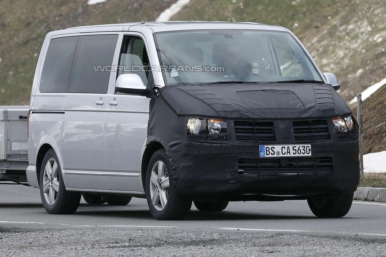 Volkswagen Transporter T6 проходит дорожные испытания