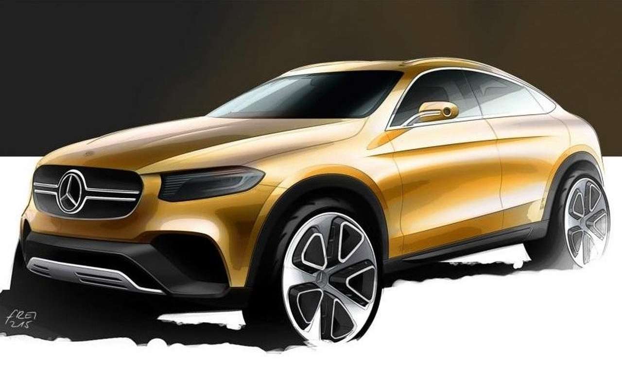 В Mercedes-Benz подготовили купейный кроссовер GLC Coupe
