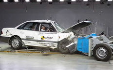Уникальный тест на безопасность 30-летнего Mitsubishi Magna обнажил его недостатки