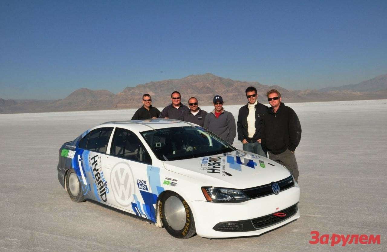 Гибридный Volkswagen Jetta установил рекорд скорости