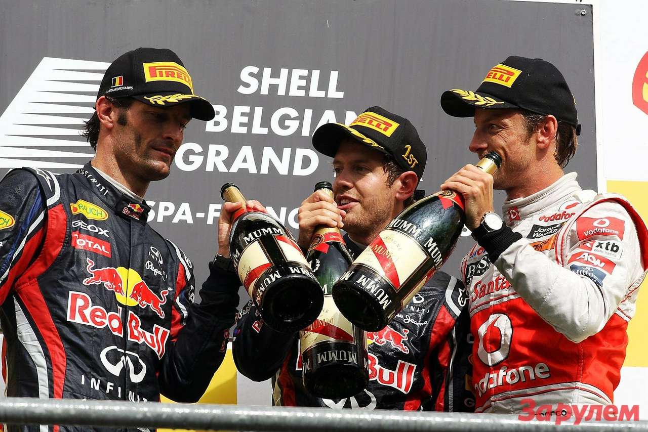 Команда Red Bull заняла подиум Гран-при Бельгии