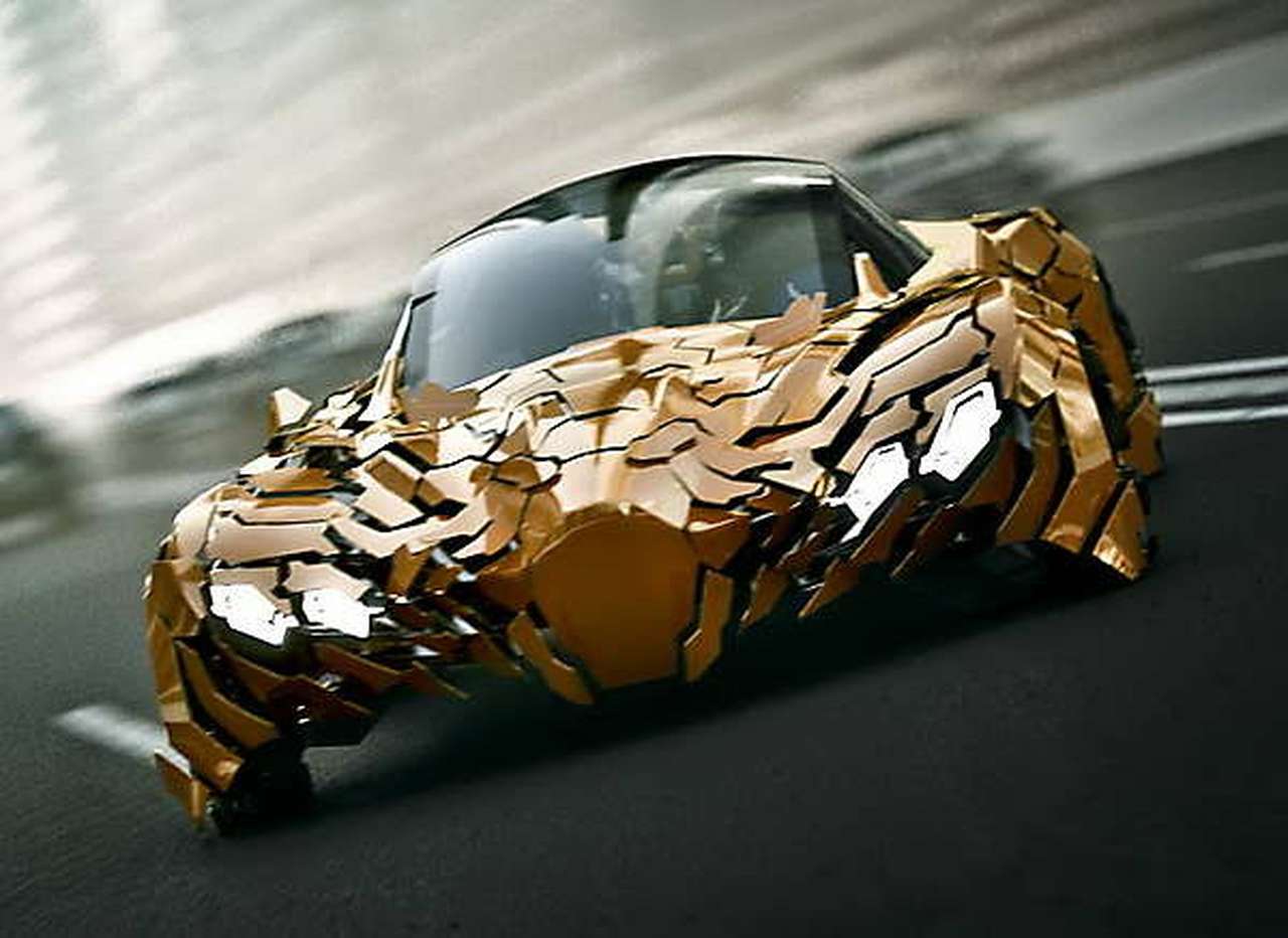 Автомобиль будущего обретет «чешуйчатый» кузов