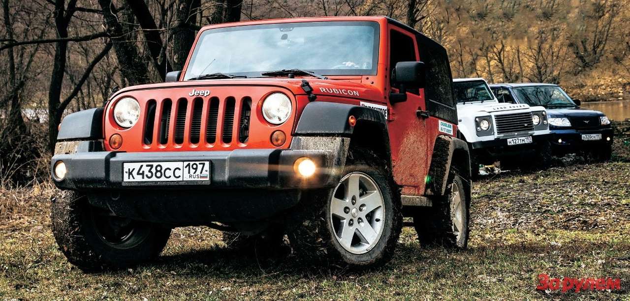 UAZ Patriot, Jeep Wrangler, Land Rover Defender