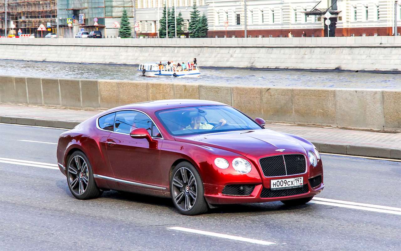 Богачи предпочитают Bentley. Рейтинг люксовых автомобилей России