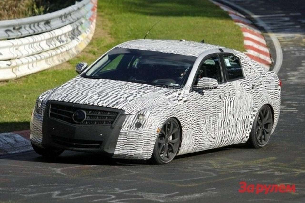 Шпионы запечатлели интерьер седана Cadillac ATS