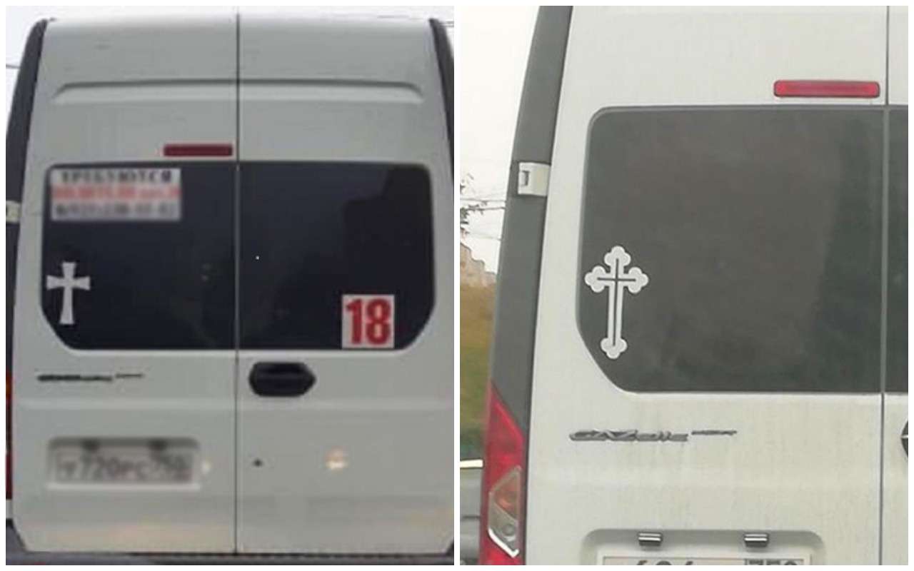 Иконок не хватает: появились маршрутки с крестами