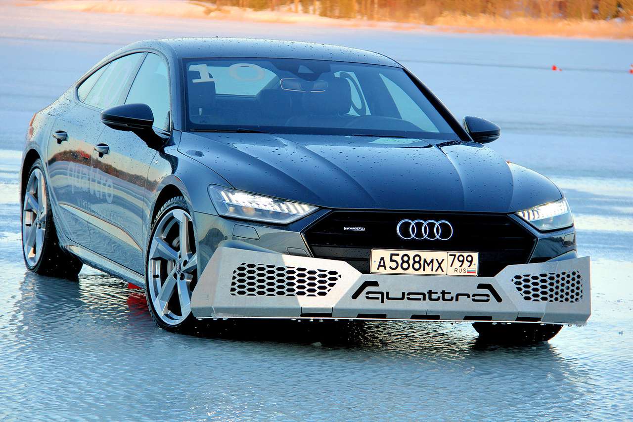 Новая Audi A7: тест-драйв под треск льда
