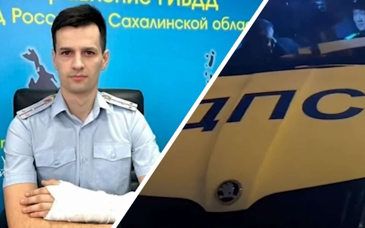 Полицейский со сломанной рукой остановил водителя «под кайфом» (видео)