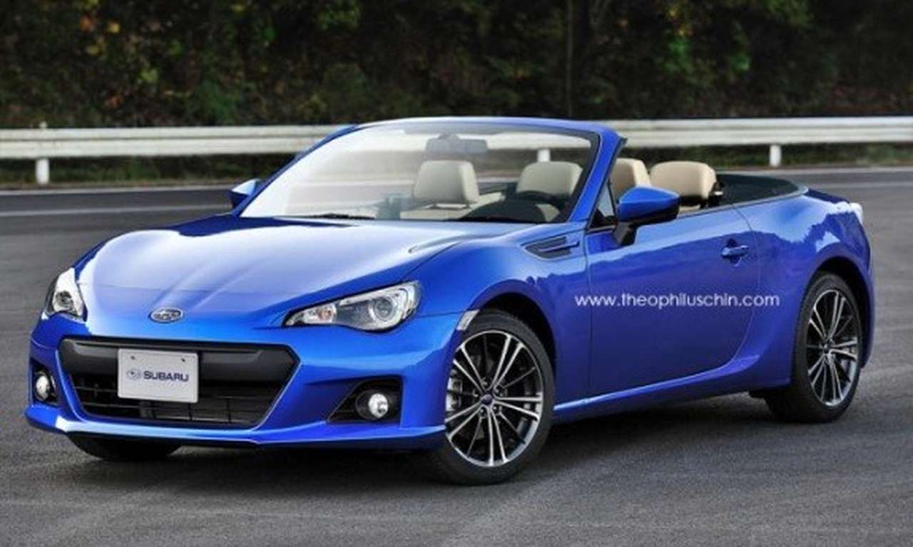 Рендер кабриолета Subaru BRZ