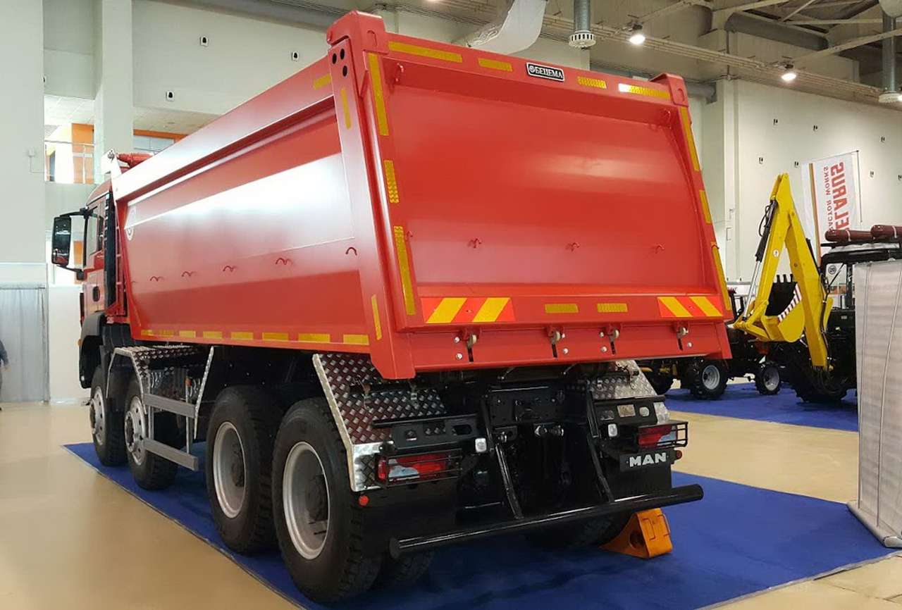 Новый самосвал БЦМ-59: кузов – обогреваемый!