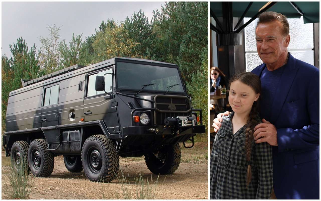 Под влиянием Греты Тунберг: Шварценеггер повысил экологичность своего «проходимца» Pinzgauer 6x6 718 K