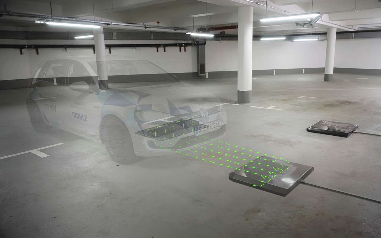 Индуктивная система автоматически устанавливает соединение с точкой зарядки