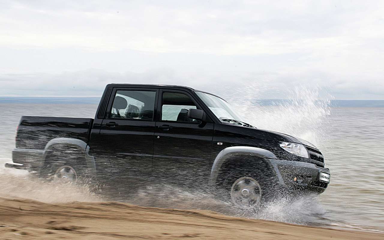 Пикапы ведут УАЗ вперед