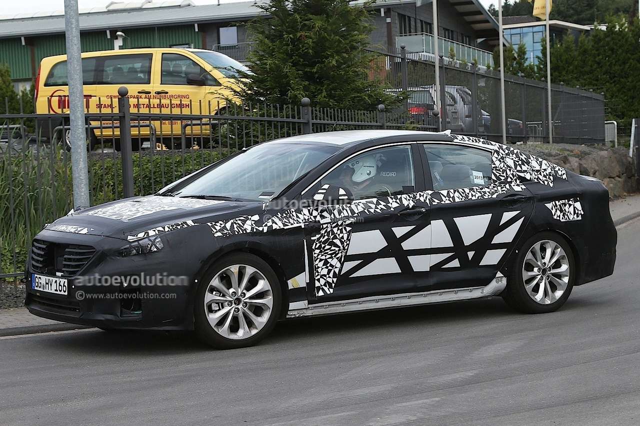 Шпионы впервые запечатлели новый Hyundai Sonata