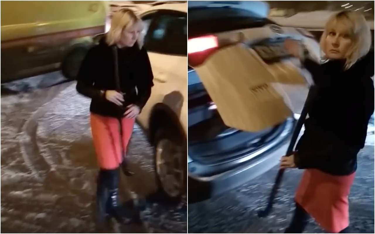 Женщина пыталась клюшкой «наказать» машину скорой