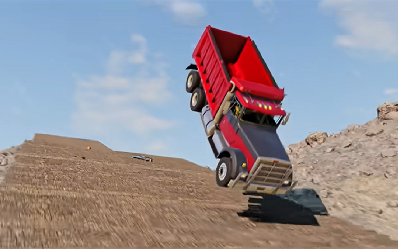 Запускаем разные машины с огромной лестницы и смотрим, что получится (видео)