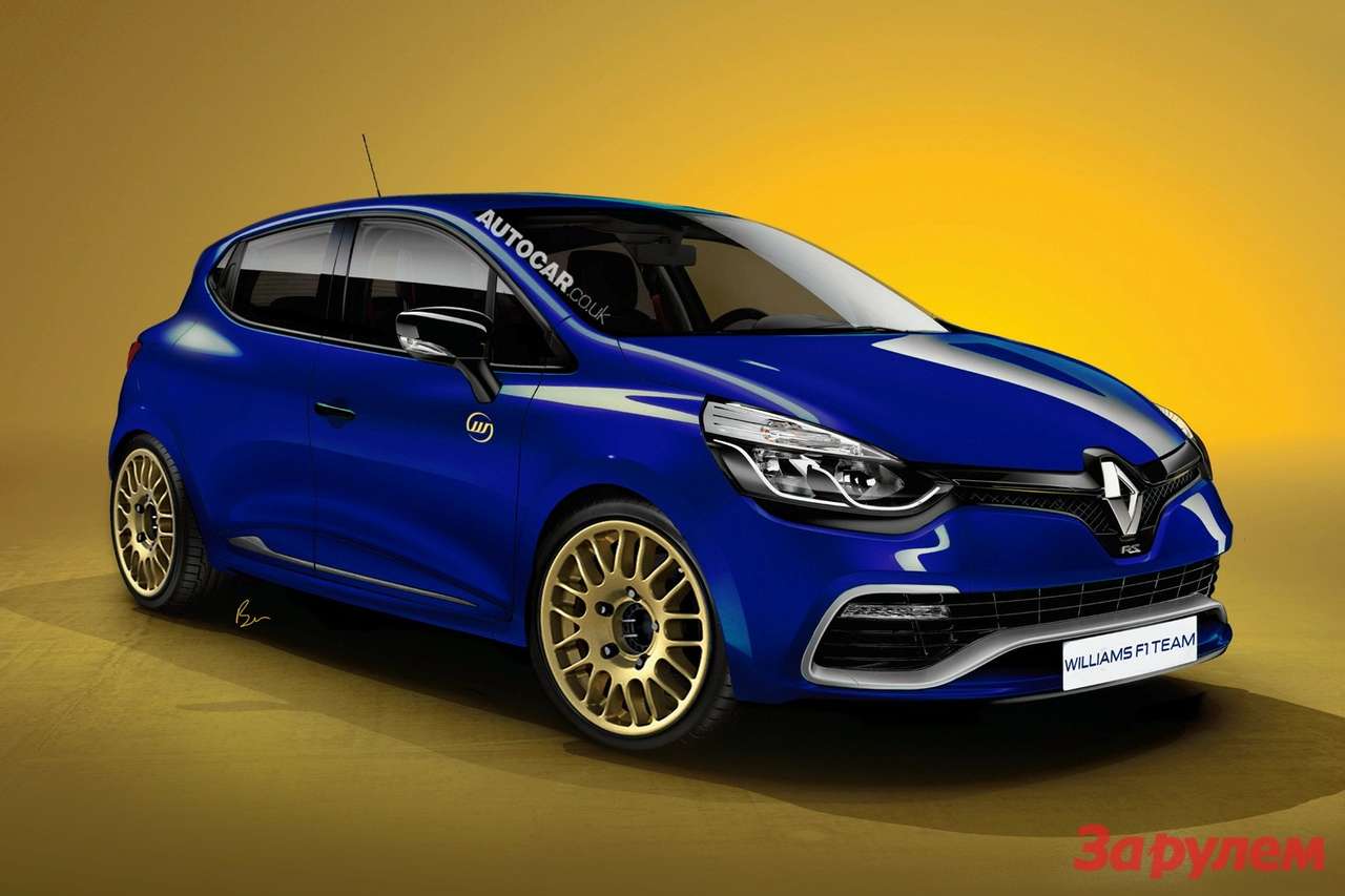 Renault Clio Williams, рендер издания Autocar
