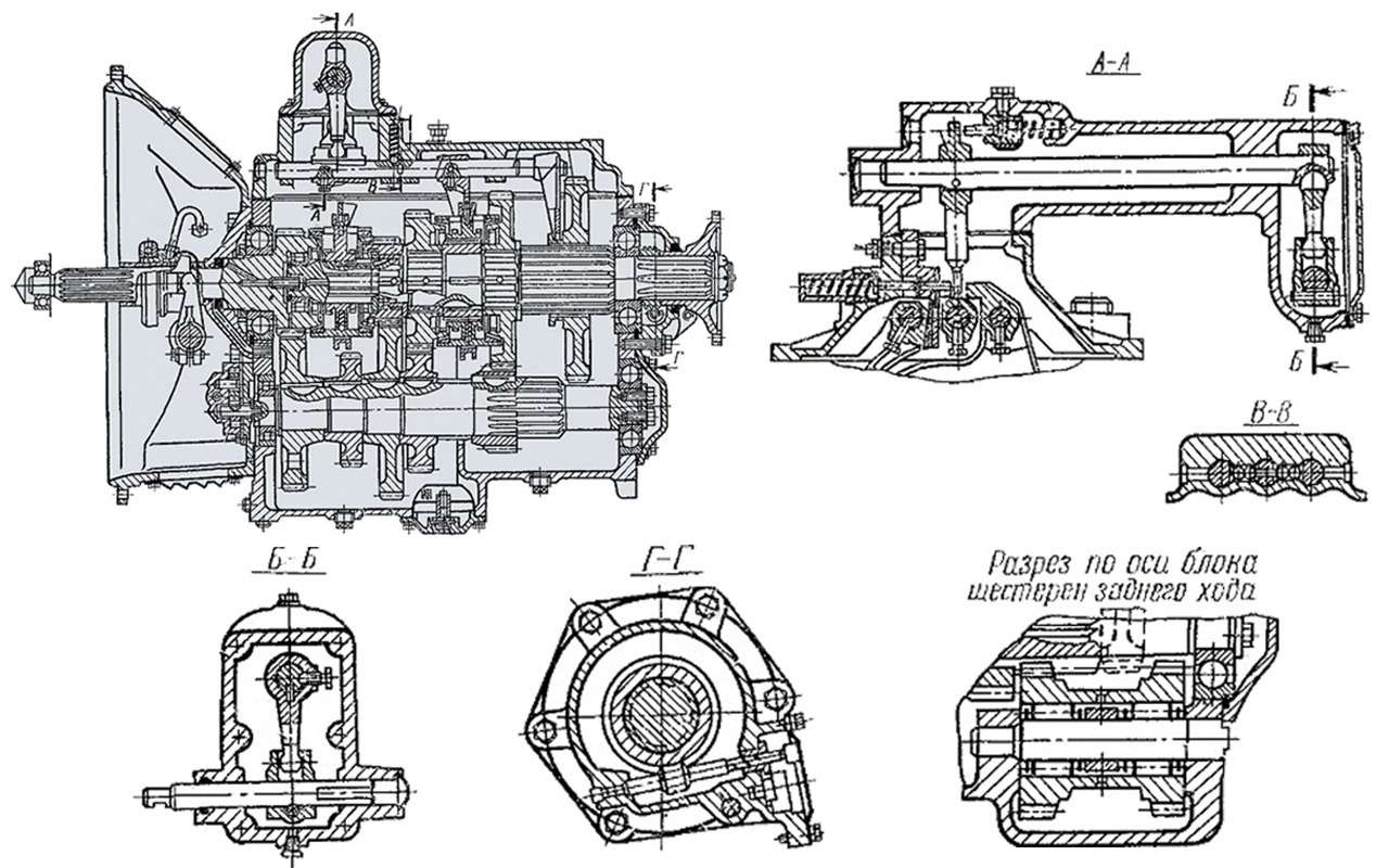 Схема коробки передач маз фото 5 передач