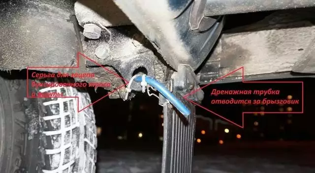 Дренажные отверстия в двери нивы
