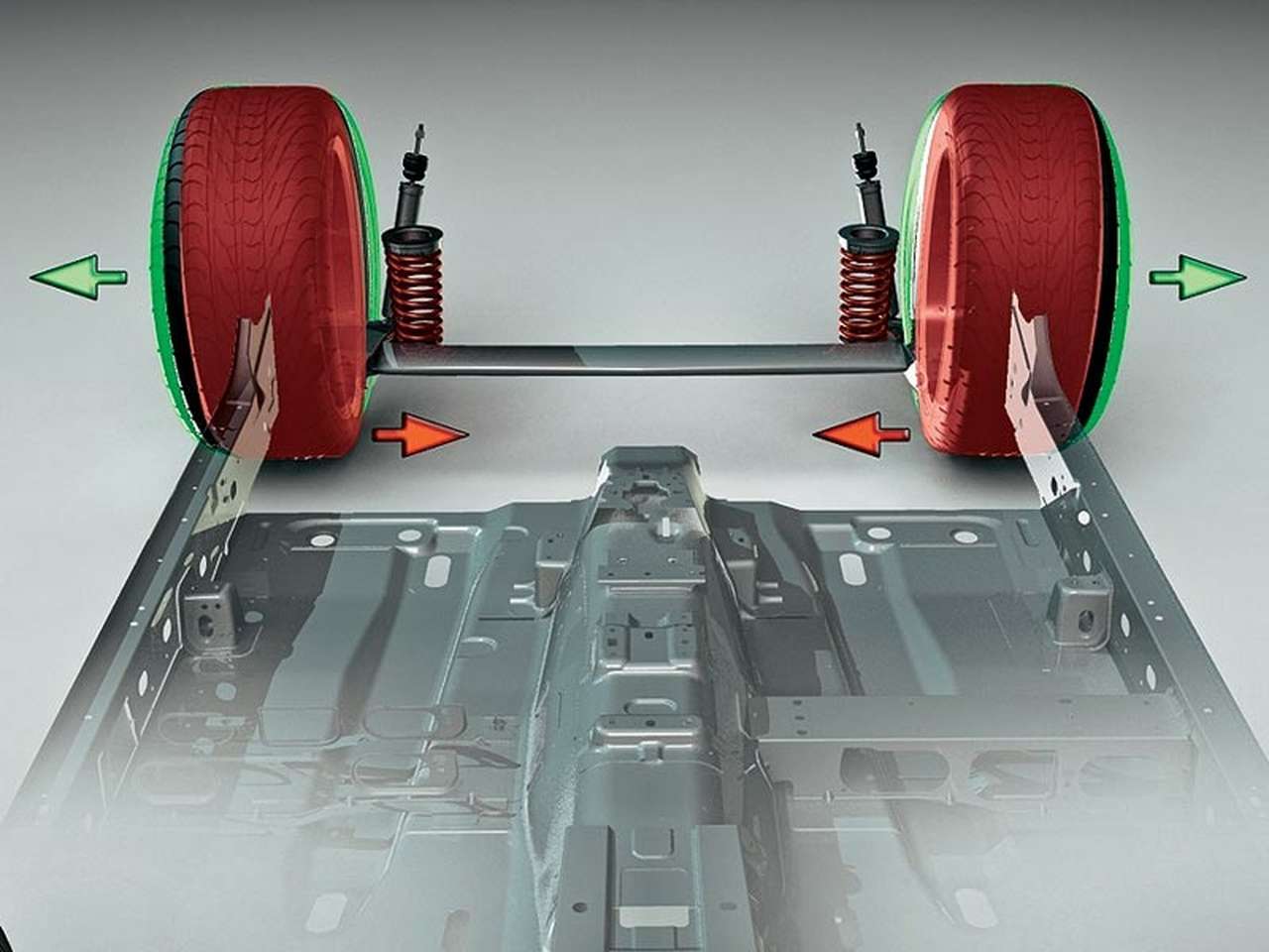 Задние колеса только кажутся пассивно крутящимися. Они еще и помогают передним в управлении автомобилем.