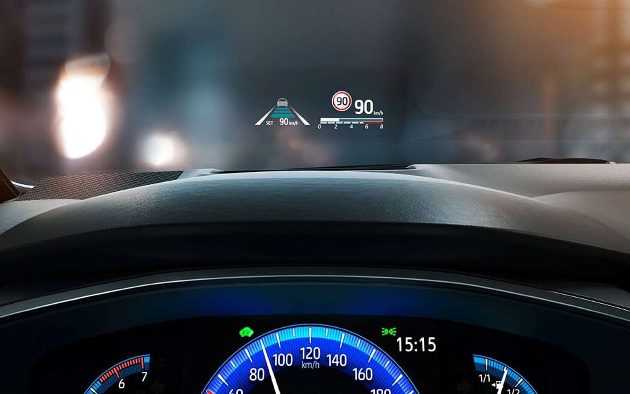 проекция на лобовое стекло камри v70