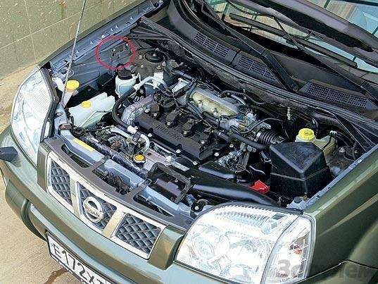 Подкапотное пространство nissan x trail t30