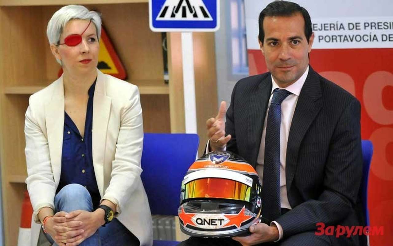 Формула 1: Мария де Вильота показала разбитый шлем