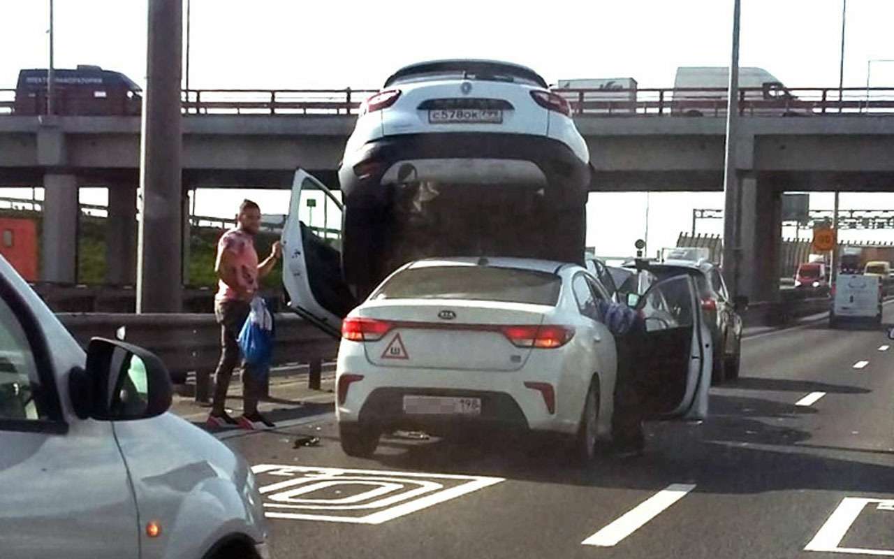 Вот это авария: торможу под кроссовер!