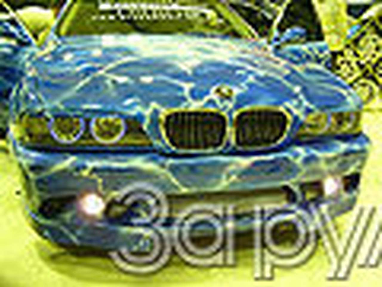 Тюнинг BMW 525. "Немка" цвета синего, сложного