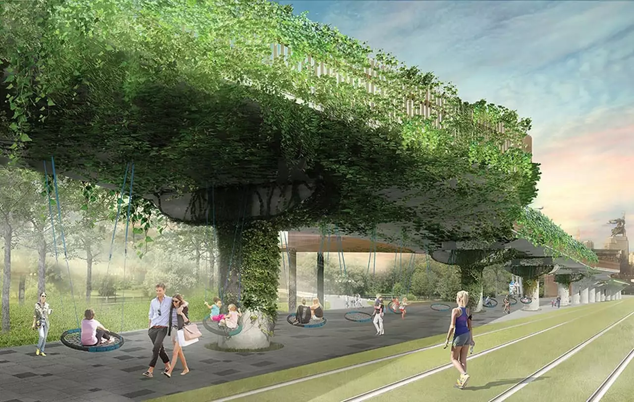 Висячий сад во всем своем великолепии.