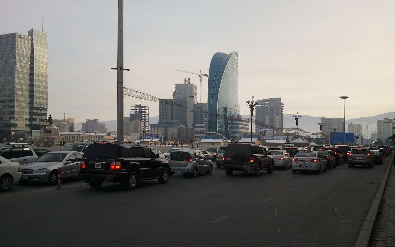 Пробки в Улан-Баторе